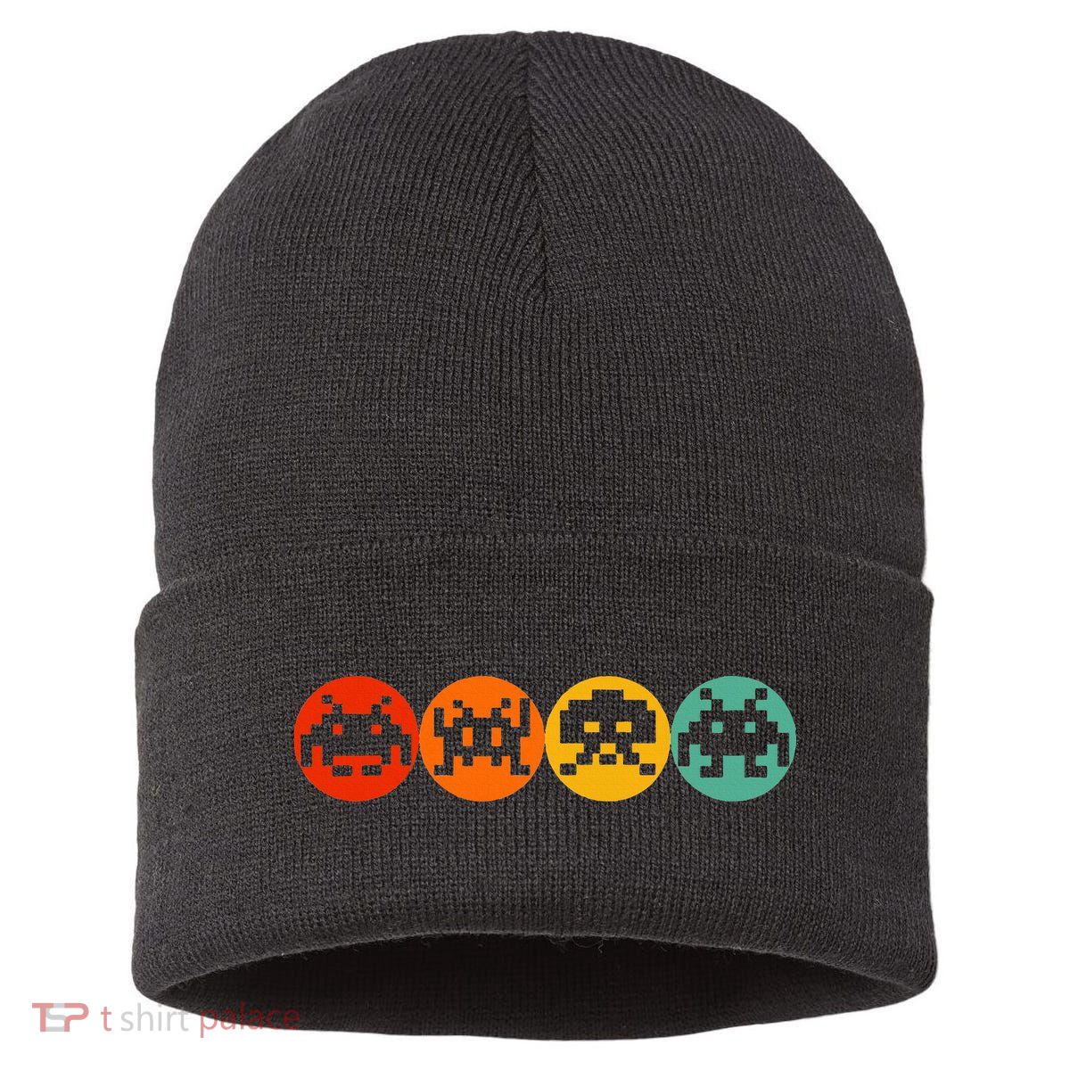 80s Video Game Vintage Retro Arcade Sustainable Knit Beanie