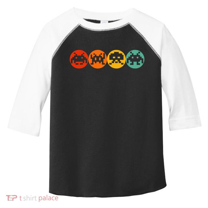 80s Video Game Vintage Retro Arcade Toddler Fine Jersey T-Shirt