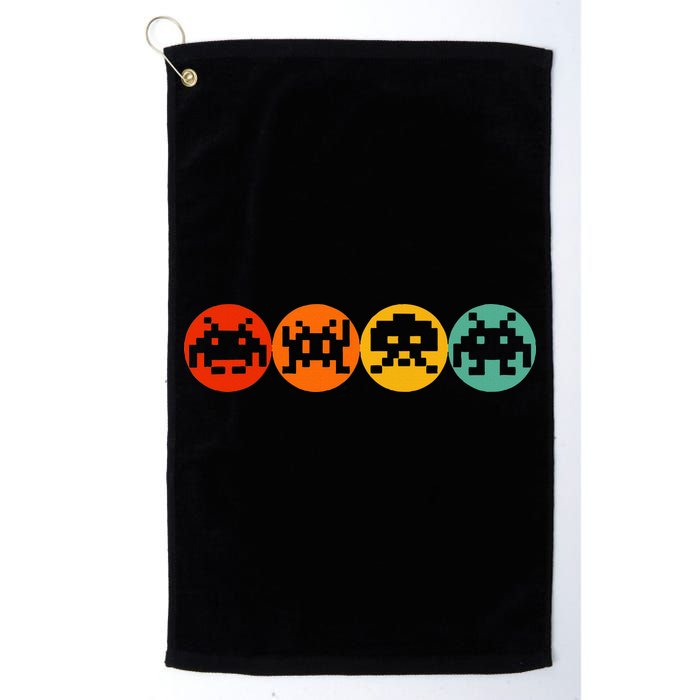 80s Video Game Vintage Retro Arcade Golf Towel