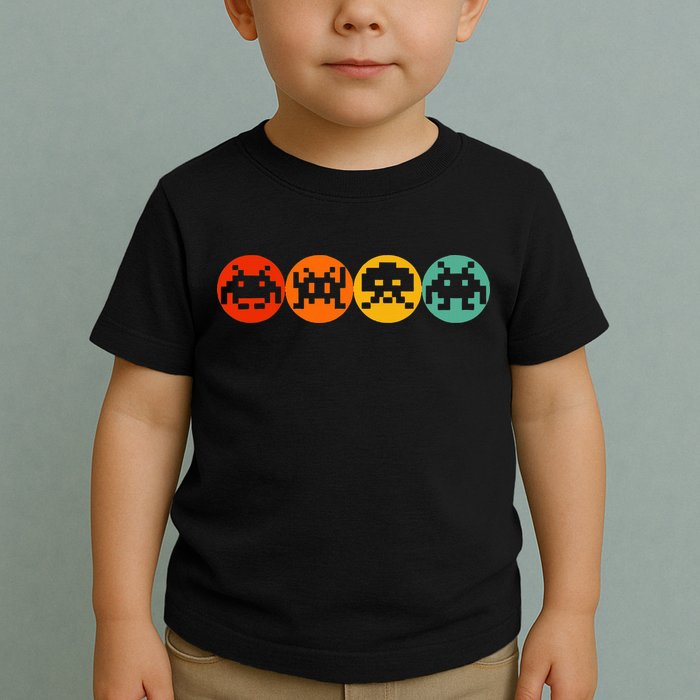 80s Video Game Vintage Retro Arcade Toddler T-Shirt