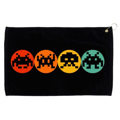80s Video Game Vintage Retro Arcade Grommeted Golf Towel