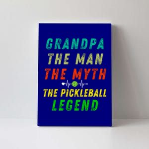 80S Vibes Grandpa The Pickleball Legend Fathers Day Present Gift Canvas