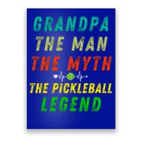 80S Vibes Grandpa The Pickleball Legend Fathers Day Present Gift Poster