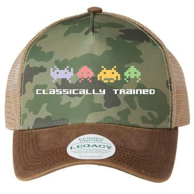 80s Video Game Classically Trained Alien Invaders Vintage Legacy Tie Dye Trucker Hat