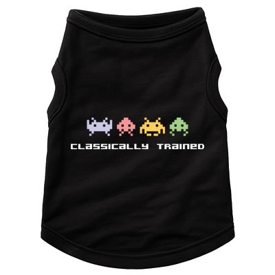 80s Video Game Classically Trained Alien Invaders Vintage Doggie Tank