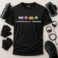 80s Video Game Classically Trained Alien Invaders Vintage Performance Shirt
