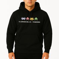 80s Video Game Classically Trained Alien Invaders Vintage Hoodie