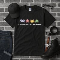 80s Video Game Classically Trained Alien Invaders Vintage Tall T-Shirt