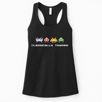 80s Video Game Classically Trained Alien Invaders Vintage Womens Tank Top