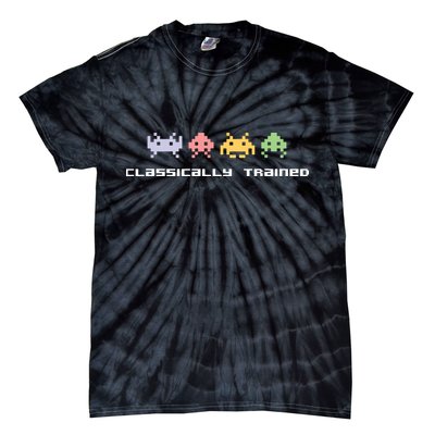80s Video Game Classically Trained Alien Invaders Vintage Tie-Dye T-Shirt