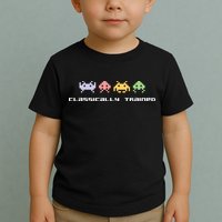 80s Video Game Classically Trained Alien Invaders Vintage Toddler T-Shirt