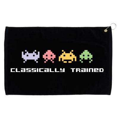 80s Video Game Classically Trained Alien Invaders Vintage Grommeted Golf Towel
