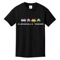 80s Video Game Classically Trained Alien Invaders Vintage Kids T-Shirt
