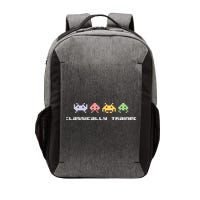 80s Video Game Classically Trained Alien Invaders Vintage Vector Backpack