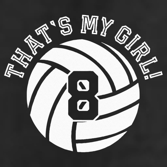 8 Volleyball Player That's My Cheer Mom Dad Team Coach 7 Panel Mesh Trucker Snapback Hat