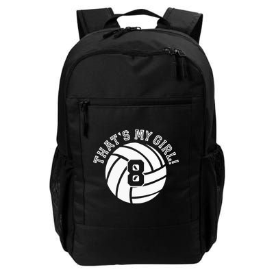 8 Volleyball Player That's My Cheer Mom Dad Team Coach Backpack