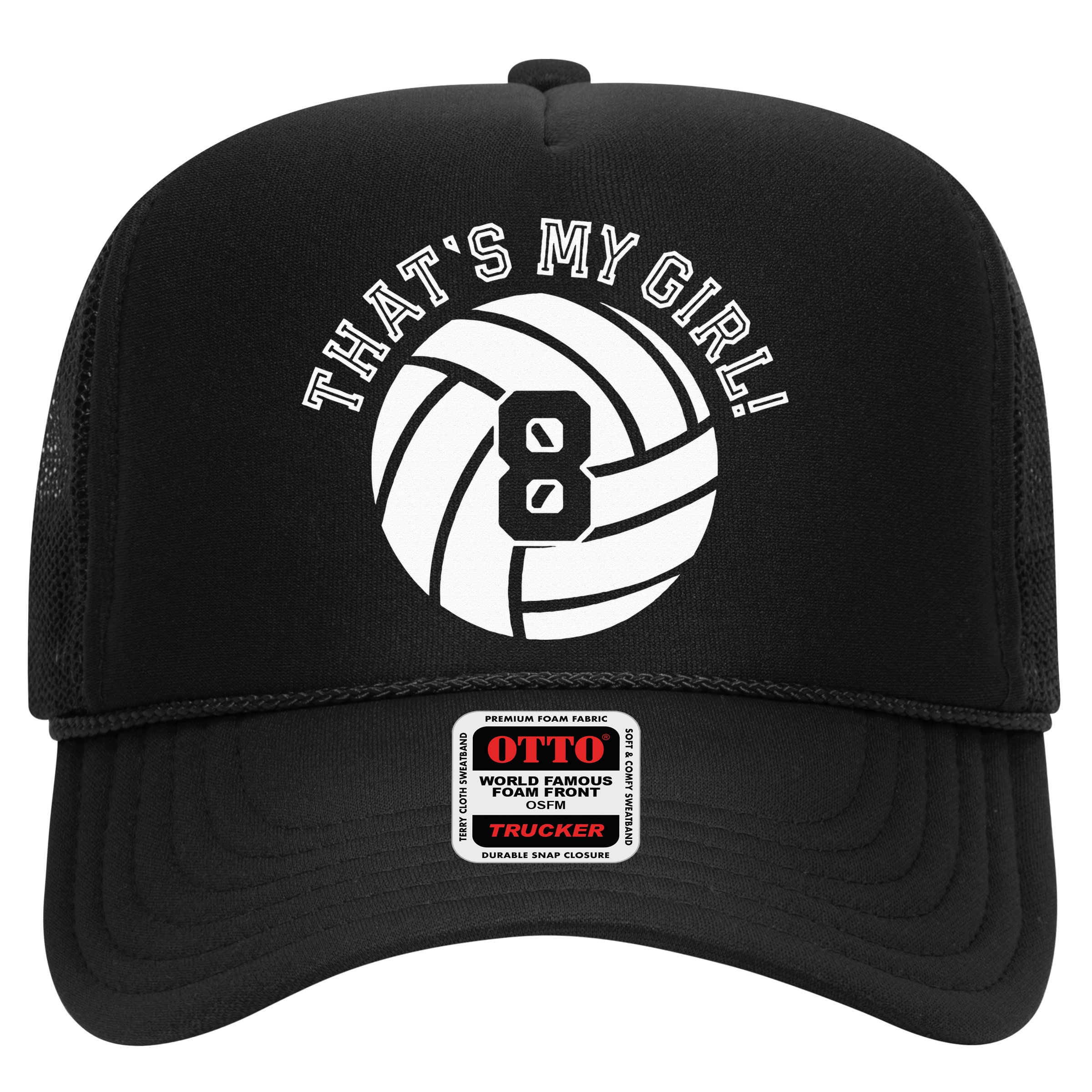 8 Volleyball Player That's My Cheer Mom Dad Team Coach Hat