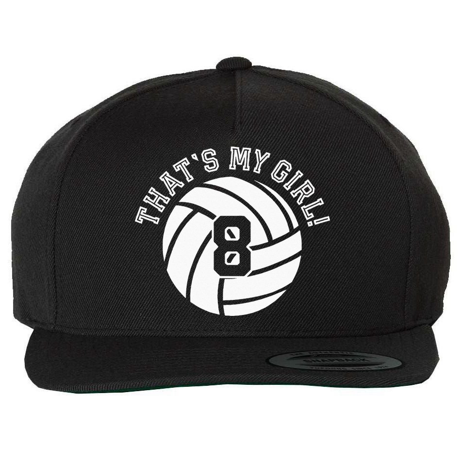 8 Volleyball Player That's My Cheer Mom Dad Team Coach Wool Snapback Cap