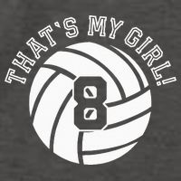 8 Volleyball Player That's My Cheer Mom Dad Team Coach Vector Backpack