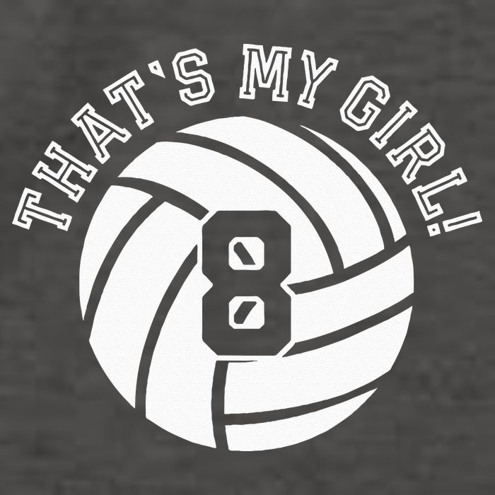 8 Volleyball Player That's My Cheer Mom Dad Team Coach Vector Backpack