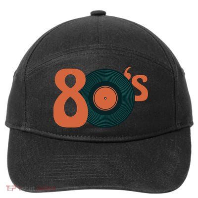 80s Vinyl Record Vintage 7-Panel Snapback Hat