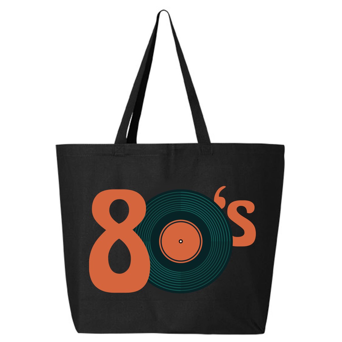 80s Vinyl Record Vintage 25L Jumbo Tote