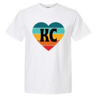 80s Vintage Sunset Heart Kc Garment-Dyed Heavyweight T-Shirt