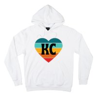 80s Vintage Sunset Heart Kc Hoodie