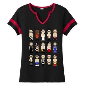 8bit Wrestling Next Champions Ladies Halftime Notch Neck Tee