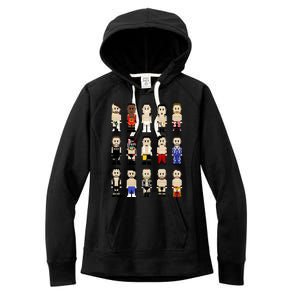 8bit Wrestling Next Champions Women's Fleece Hoodie