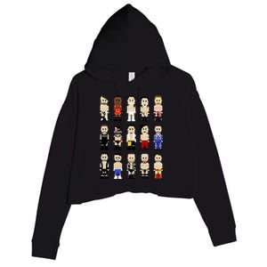 8bit Wrestling Next Champions Crop Fleece Hoodie