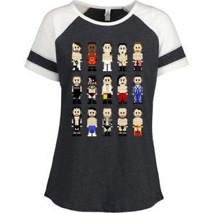 8bit Wrestling Next Champions Enza Ladies Jersey Colorblock Tee