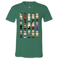 8bit Wrestling Next Champions V-Neck T-Shirt