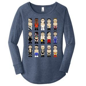 8bit Wrestling Next Champions Women's Perfect Tri Tunic Long Sleeve Shirt