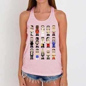 8bit Wrestling Next Champions Women's Knotted Racerback Tank