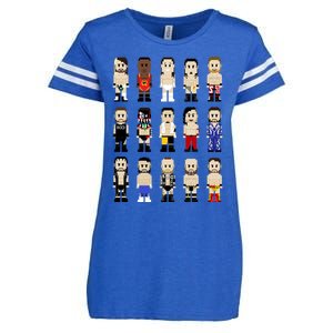 8bit Wrestling Next Champions Enza Ladies Jersey Football T-Shirt