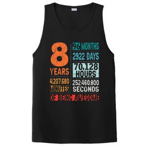 8 Years 96 Months Of Being Awesome 8th Birthday Countdown PosiCharge Competitor Tank