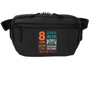 8 Years 96 Months Of Being Awesome 8th Birthday Countdown Crossbody Pack