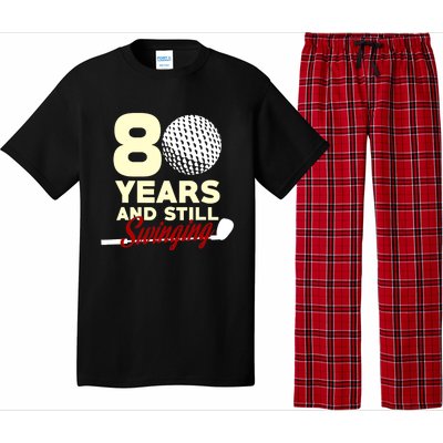 80 Years And Still Swinging | 80th Birthday Funny Golf Club Pajama Set