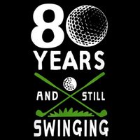 80 Years And Still Swinging 80th Birthday Golfing Apparel Cooling Performance Crew T-Shirt
