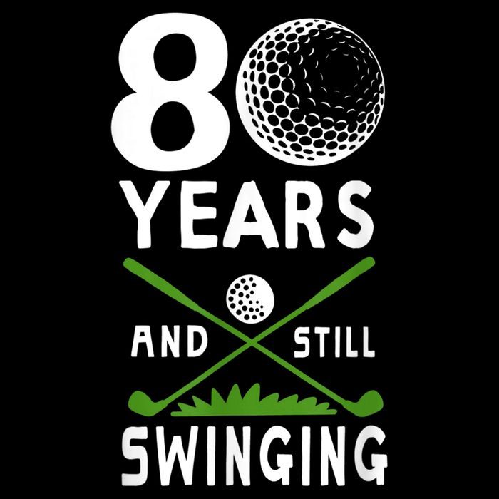 80 Years And Still Swinging 80th Birthday Golfing Apparel Cooling Performance Crew T-Shirt