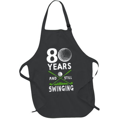 80 Years And Still Swinging 80th Birthday Golfing Apparel Apron