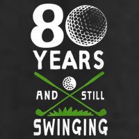 80 Years And Still Swinging 80th Birthday Golfing Apparel Adult Drive Performance Visor