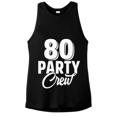 80 Year Birthday Decorations Gag 80yr 1945 80th Birthday Ladies PosiCharge Tri-Blend Wicking Tank