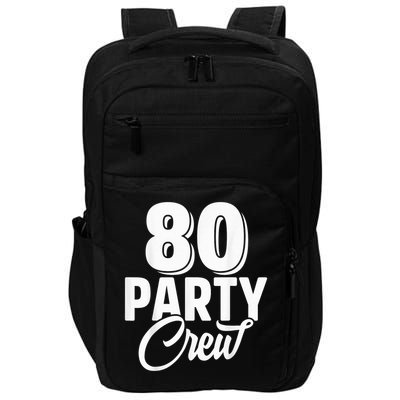 80 Year Birthday Decorations Gag 80yr 1945 80th Birthday Impact Tech Backpack