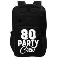 80 Year Birthday Decorations Gag 80yr 1945 80th Birthday Impact Tech Backpack
