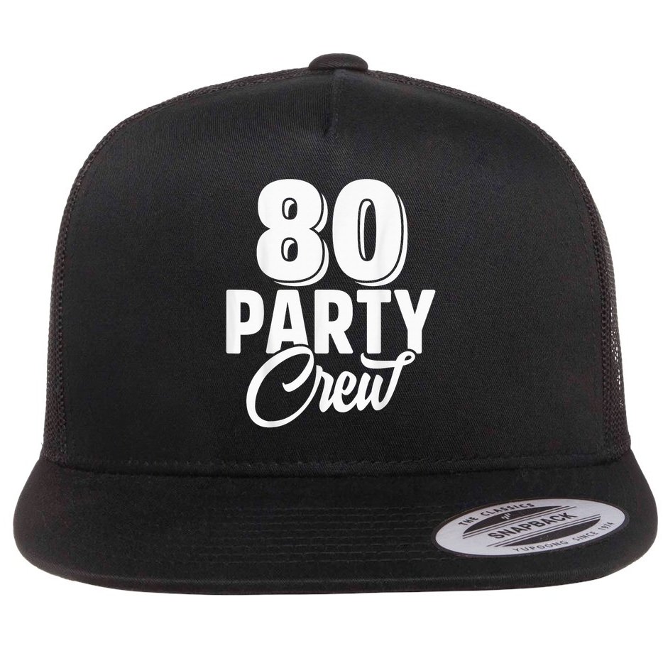 80 Year Birthday Decorations Gag 80yr 1945 80th Birthday Flat Bill Trucker Hat