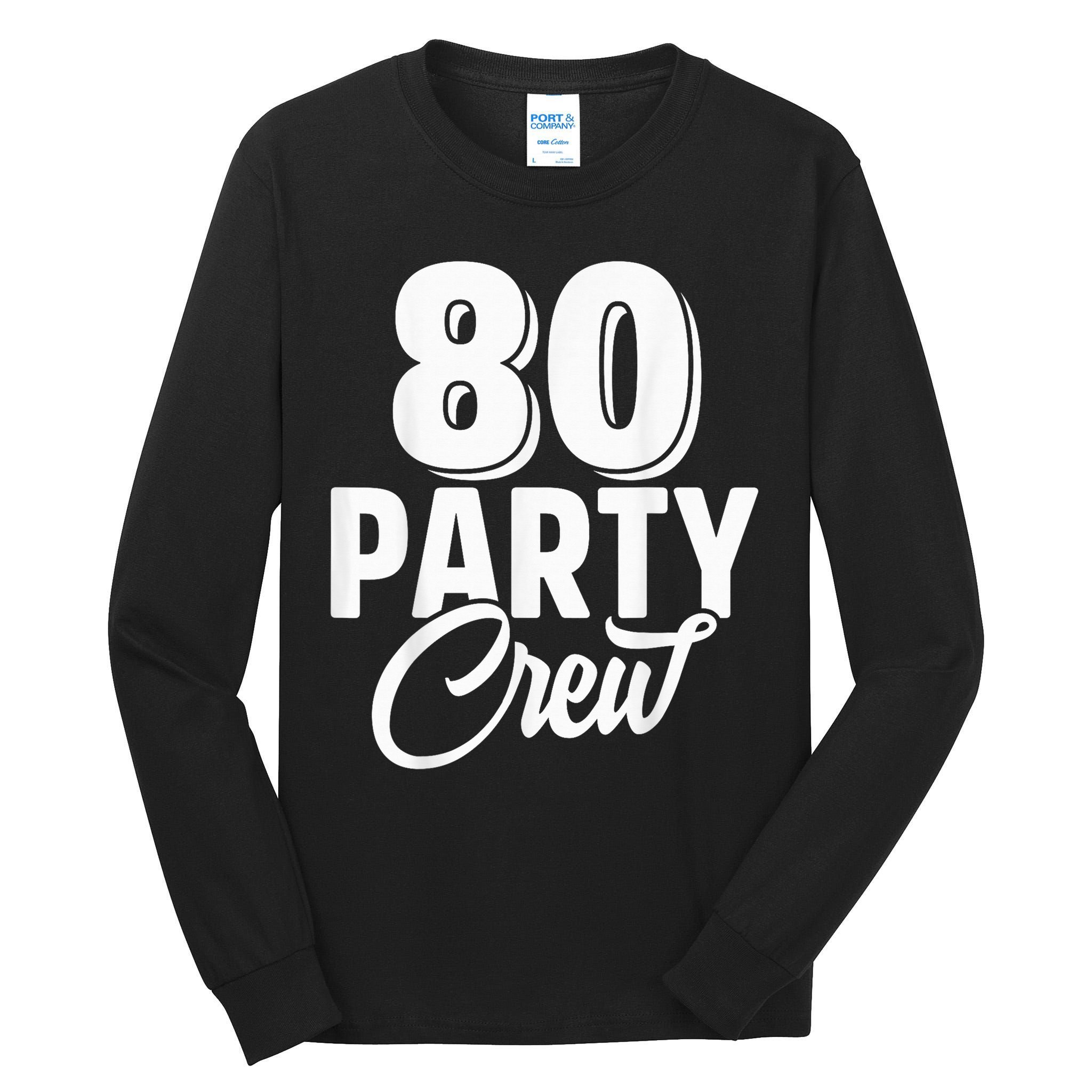 80 Year Birthday Decorations Gag 80yr 1945 80th Birthday Tall Long Sleeve T-Shirt