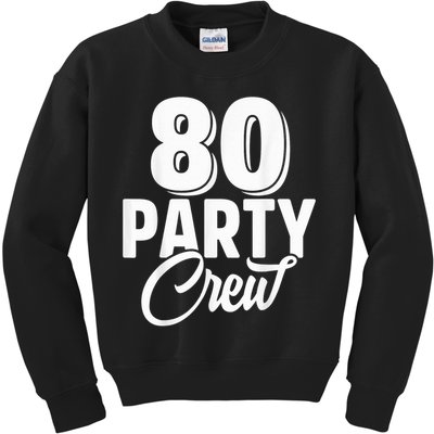 80 Year Birthday Decorations Gag 80yr 1945 80th Birthday Kids Sweatshirt