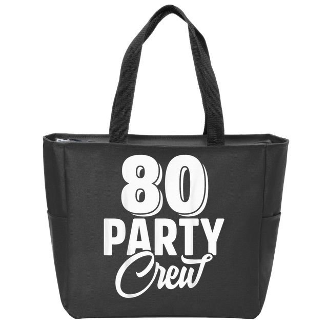 80 Year Birthday Decorations Gag 80yr 1945 80th Birthday Zip Tote Bag
